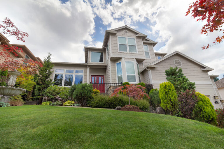 Landscaping for selling your home with arborvitae